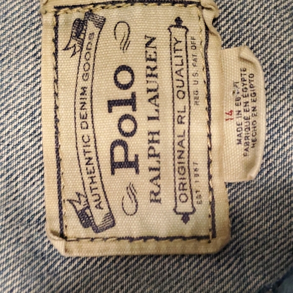 **SOLD***Polo Ralph Lauren Jean jacket - Picture 5 of 10